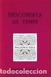 B&uuml;cher: DESCOBERTA DE TEMPS - Manent, Montserrat