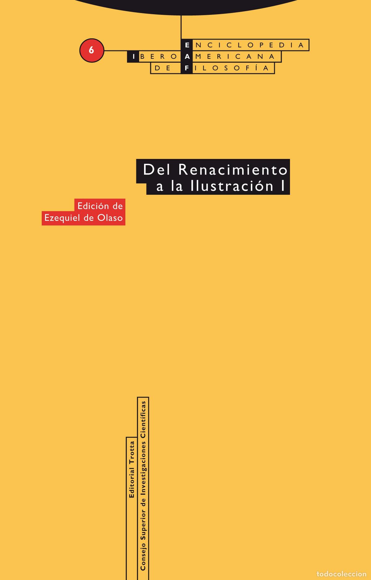 Livros: DEL RENACIMIENTO A LA ILUSTRACI&Oacute;N I - De Olaso, Ezequiel