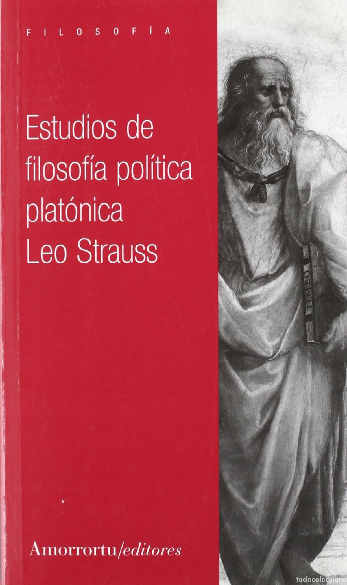 Libros: ESTUDIOS DE FILOSOFIA POLITICA PLATONICA - Strauss Leo