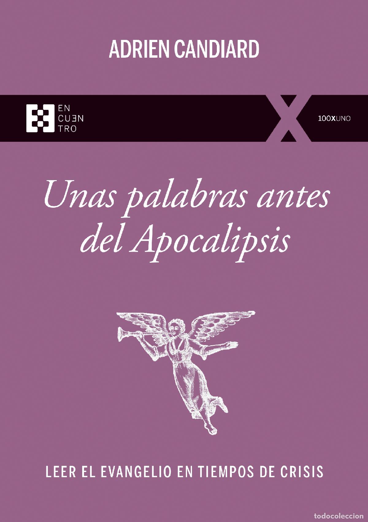 Libros: UNAS PALABRAS ANTES DEL APOCALIPSIS - Candiard, Adrien