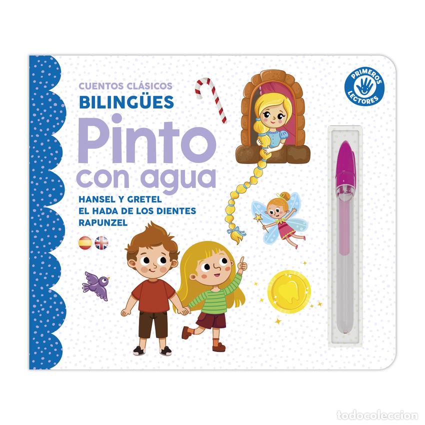 Livros: PINTO CON AGUA - CUENTOS (HANSEL Y GRETEL, EL HADA DE LOS DIENTES Y RAPUNZZEL) - Imagiland