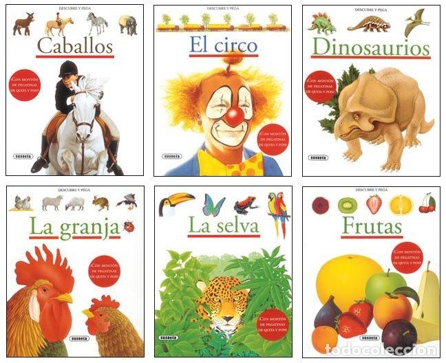 Livros: DESCUBRE Y PEGA (6 TITULOS) - AA.VV