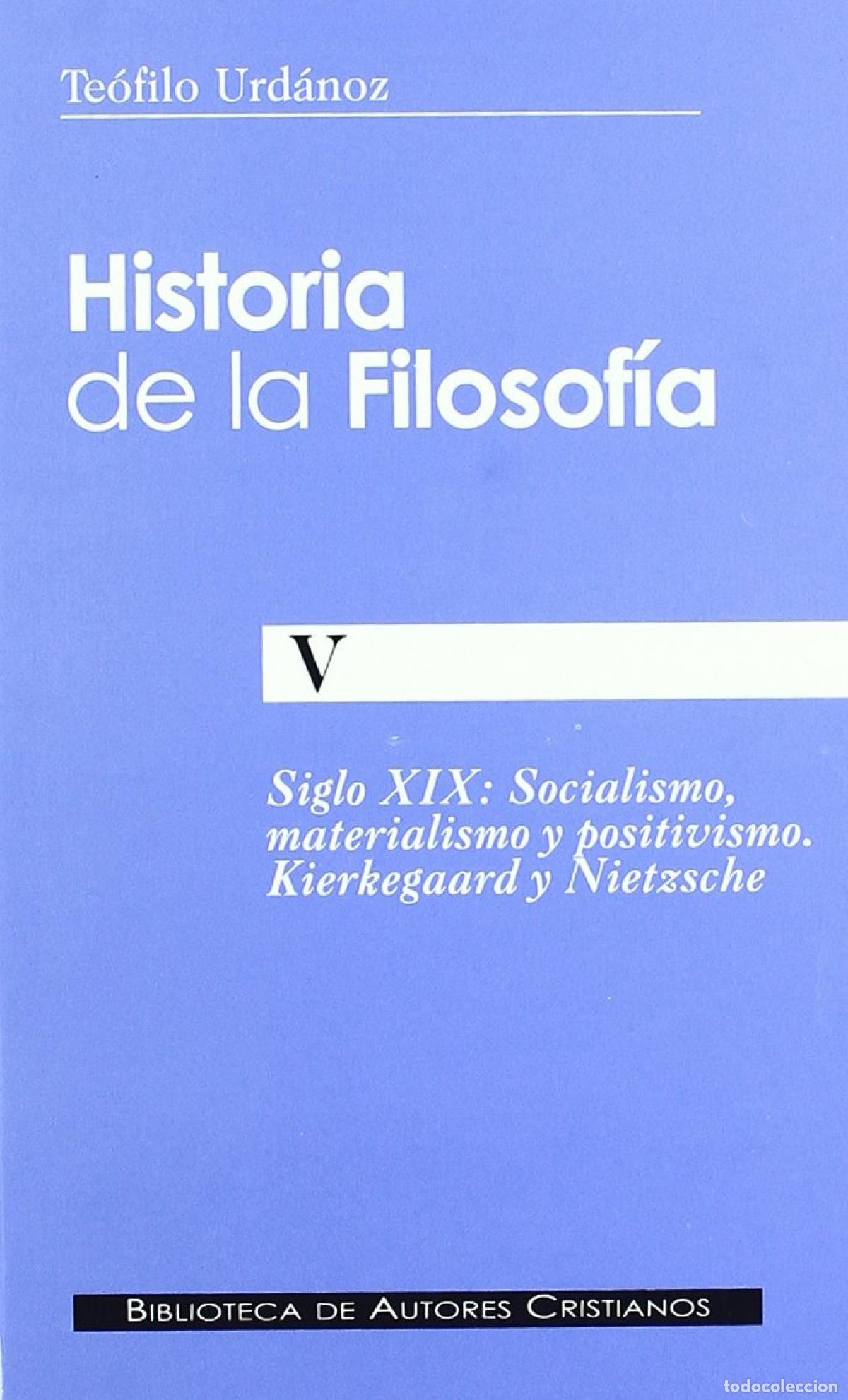 B&uuml;cher: HISTORIA DE LA FILOSOFIA V - URDANOZ, TEOFILO
