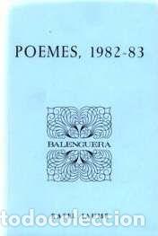 Livros: POEMES, 1982-1983 - Jaume, Rafel