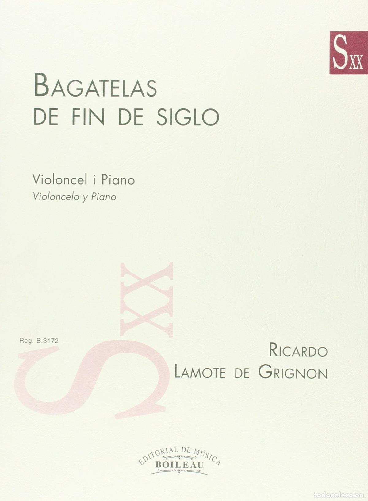 Livros: BAGATELAS DE FIN DE SIGLO - LAMOTE DE GRIGNON, Ricard