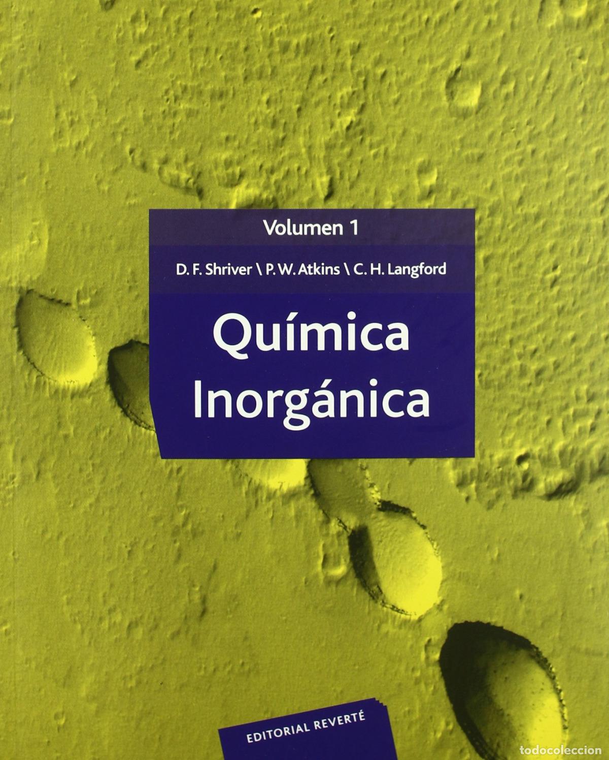 Libros: QU&Iacute;MICA IN&Oacute;RGANICA VOLUMEN I - VV.AA.