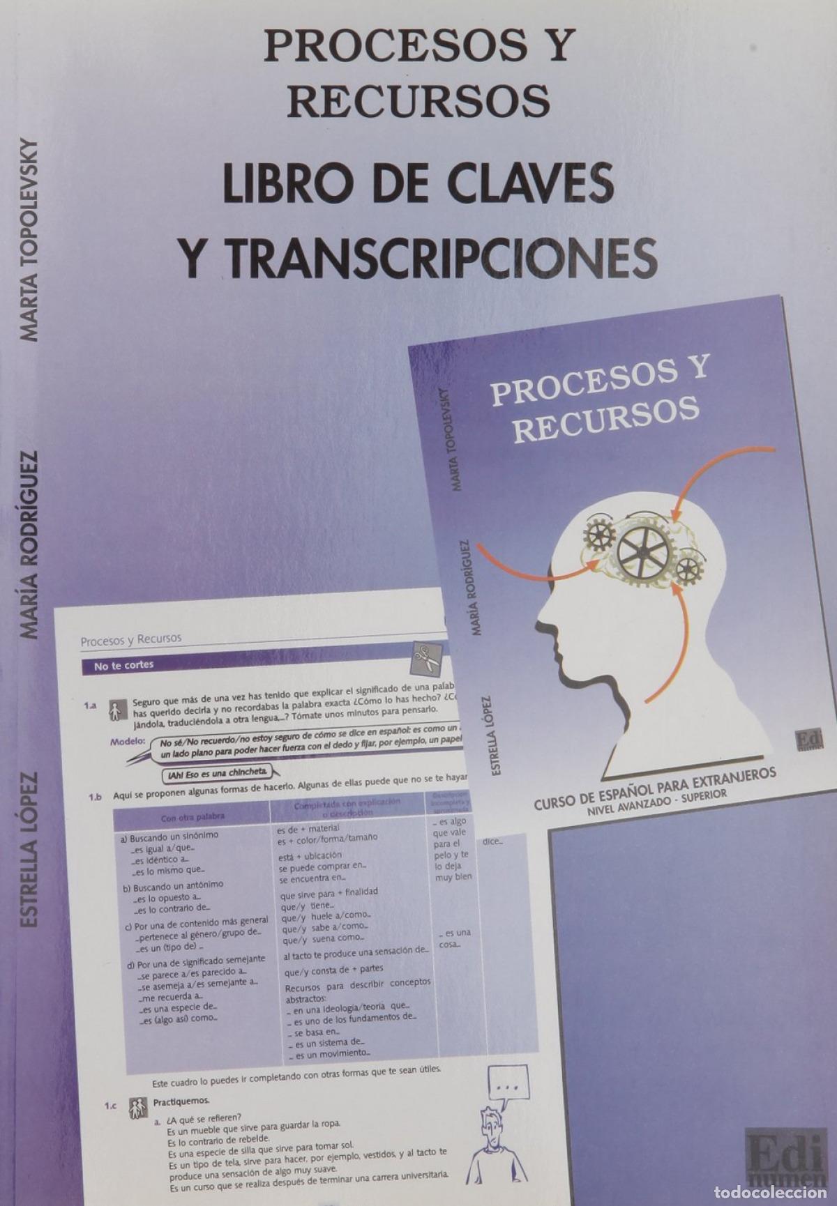 Livros: PROCESOS RECURSOS.CLAVES-TRANSCRIPCIONES.(EXPA&Ntilde;OL EXTRANJERO - L&oacute;pez L&oacute;pez, Estrella