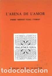 Libros: L'ARENA DE L'AMOR - Llauger, Miquel Angel