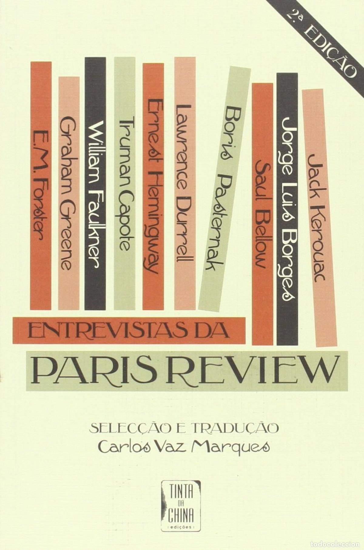 Libros: ENTREVISTAS DA PARIS REVIEW (AS) - V&aacute;rios