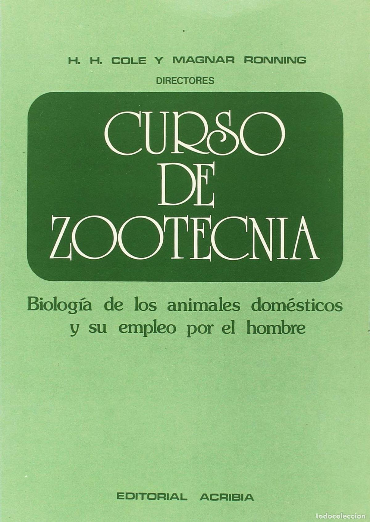 Livros: CURSO DE ZOOTECNIA - Cole, H H