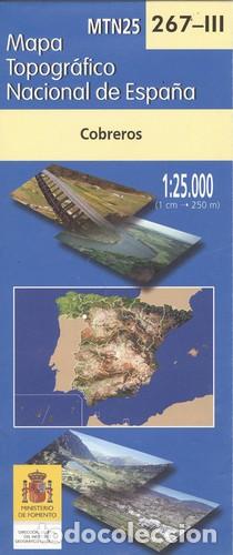 Livros: (267-III).MAPA TOPOGR&Aacute;FICO COBREROS (1:25.000) - Varios autores