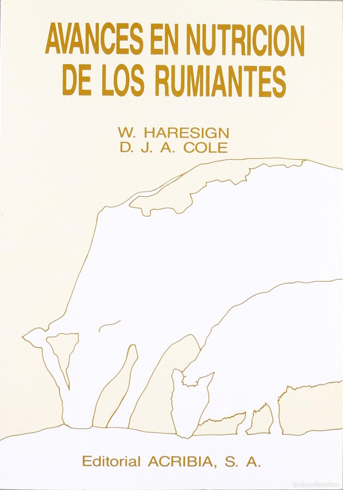 Libros: AVANCES EN NUTRICI&Oacute;N DE LOS RUMIANTES - Haresign, W