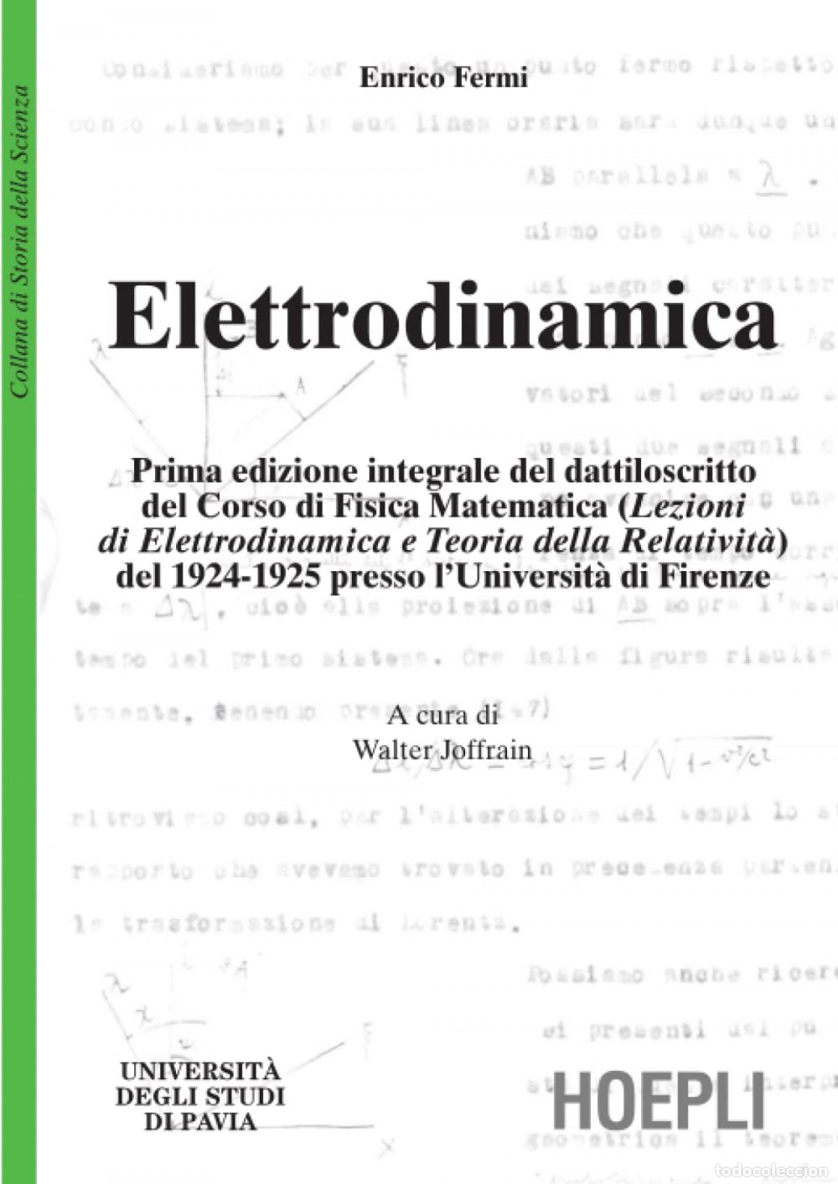 Libri: ELETTRODINAMICA - Enrico, Fermi