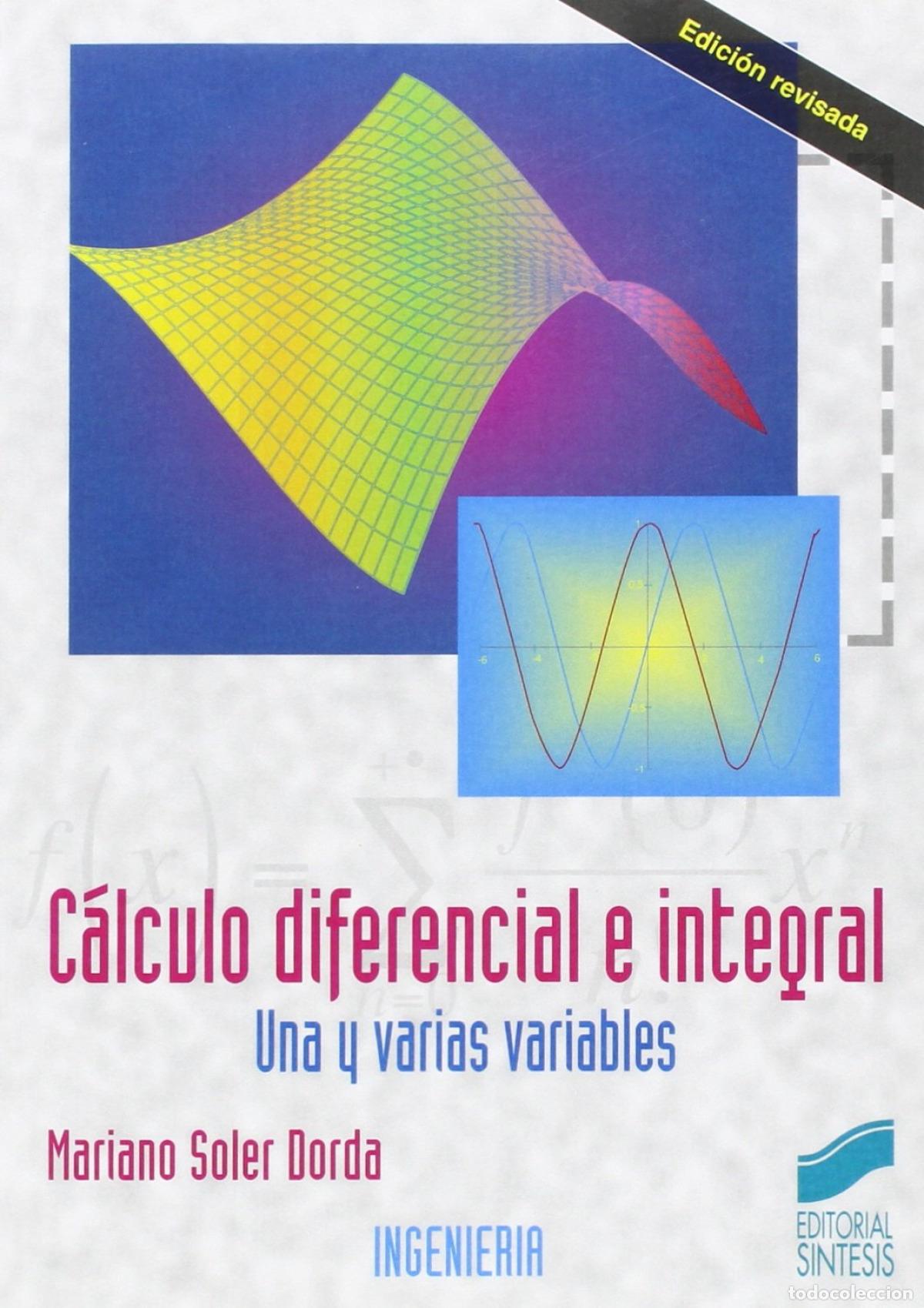 Livres: C&Aacute;LCULO DIFERENCIAL E INTEGRAL - SOLER DORDA, MARIANO