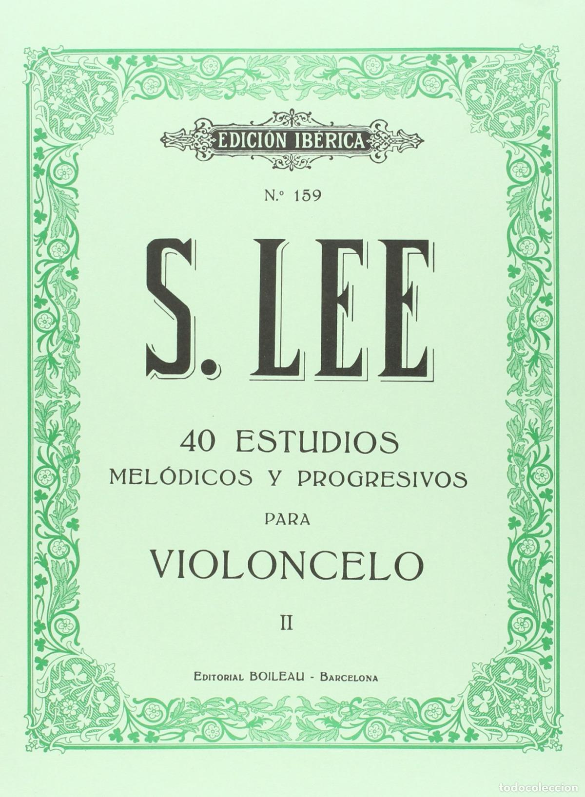 Libros: ESTUDIOS PARA VIOLONCELO VOL.II - LEE, Sebastian