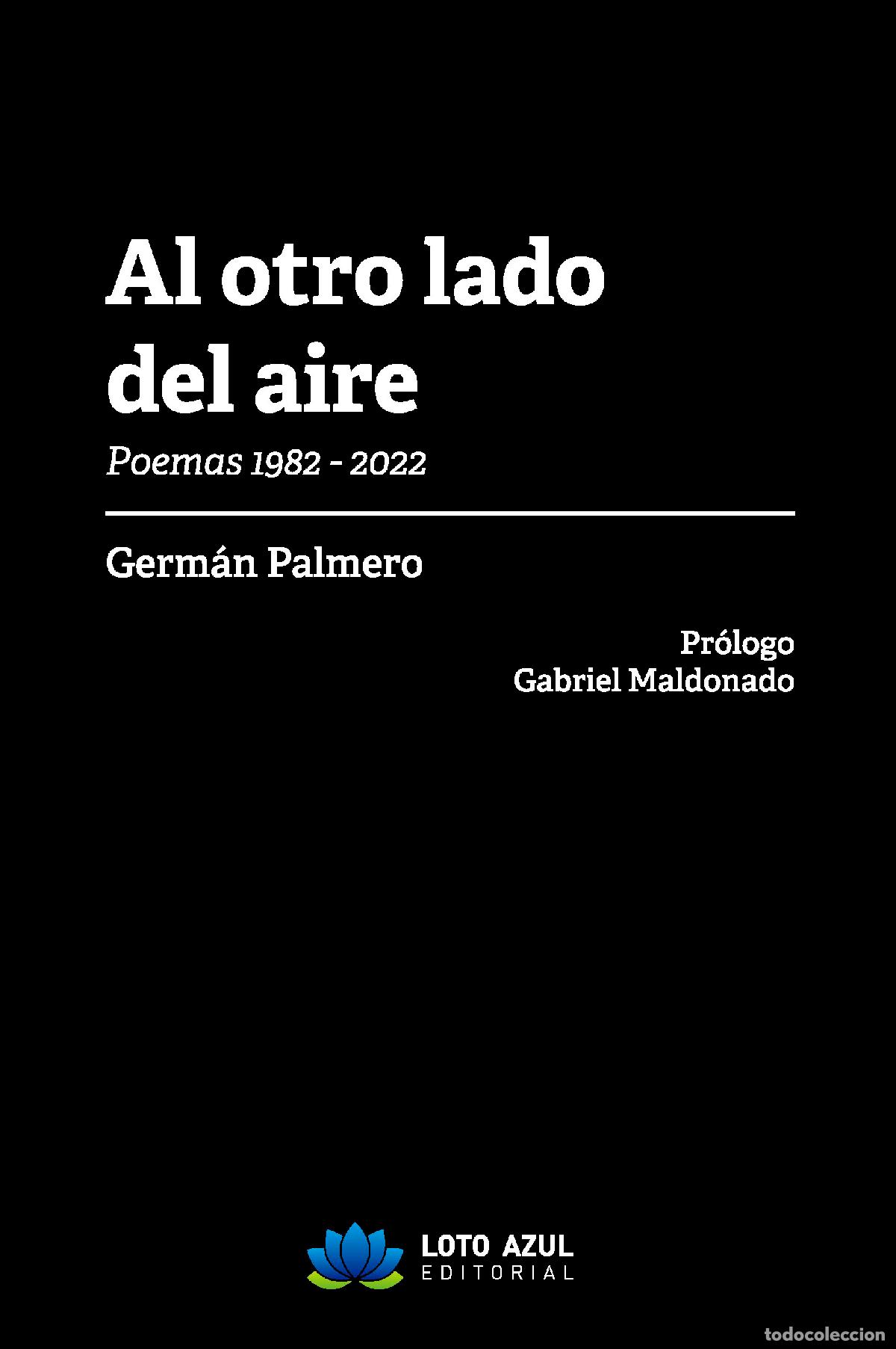 Livros: AL OTRO LADO DEL AIRE - Palmero, Germ&aacute;n