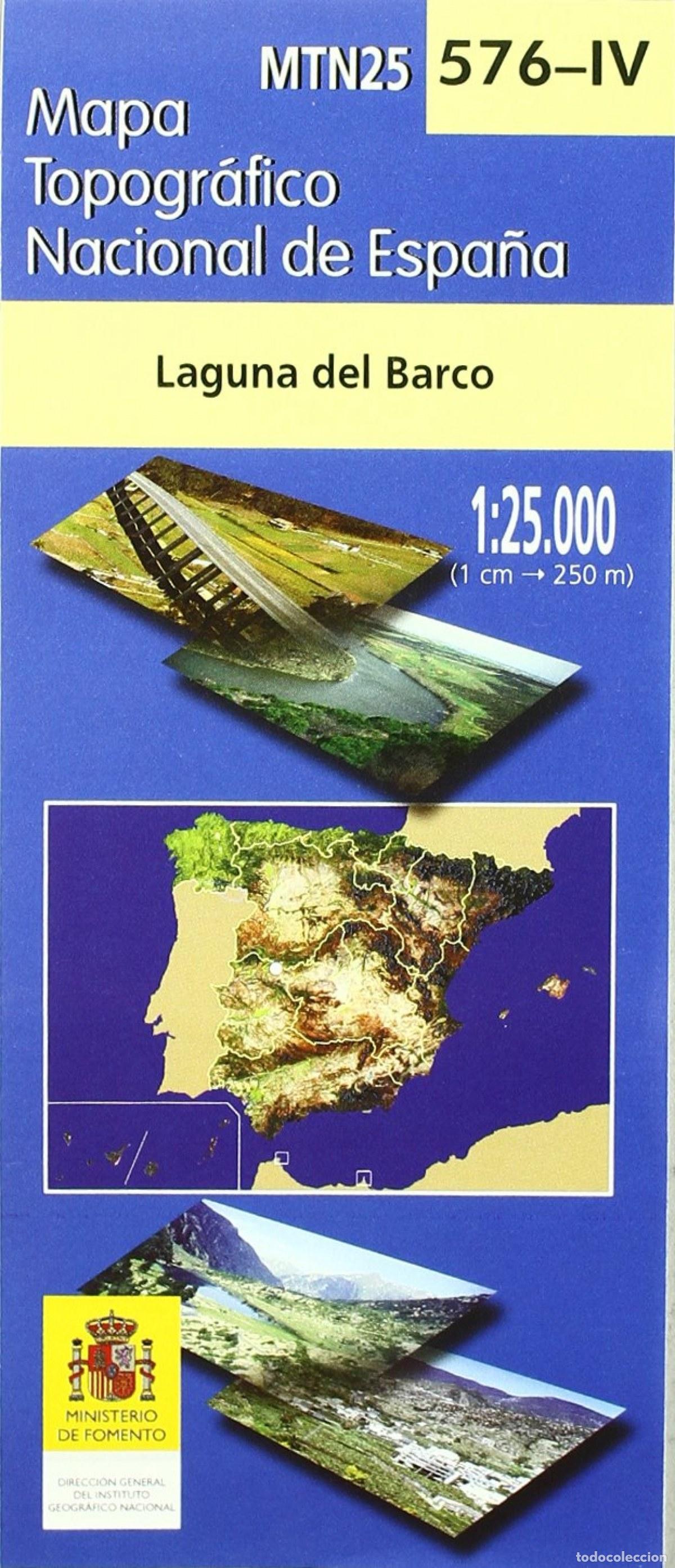 Livros: (576-IV).MAPA TOPOGR&Aacute;FICO LAGUNA DEL BARCO (1:25.000) - Varios autores