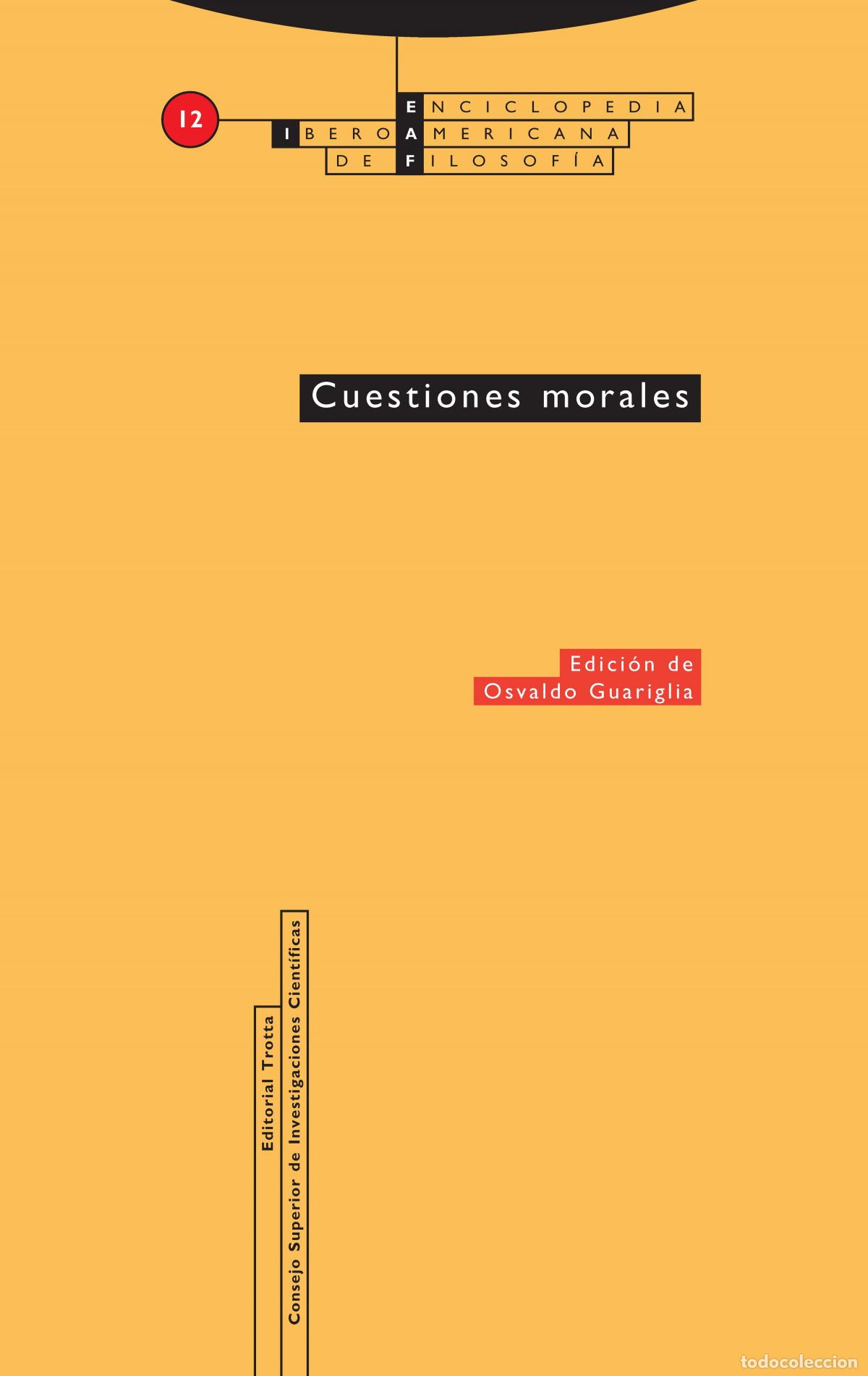 books: CUESTIONES MORALES - Guariglia, Osvaldo