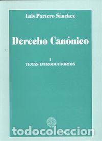 Libros: I.DERECHO CAN&Oacute;NICO. - Portero S&aacute;nchez, Luis