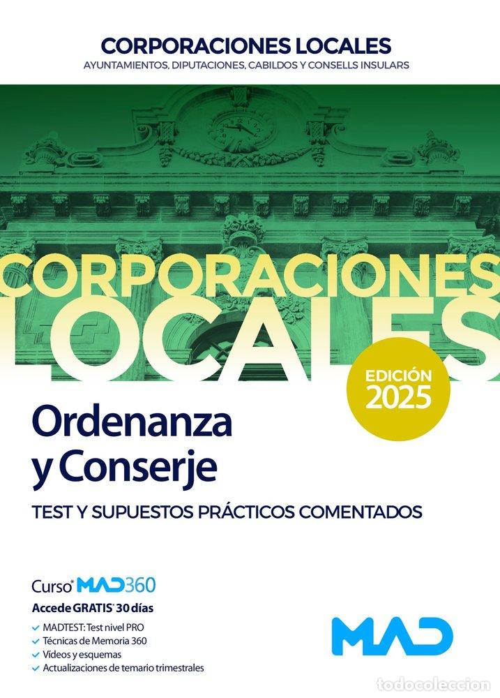 Livres: ORDENANZA Y CONSERJE AYUNTAMIENTOS TEST DIPUTACIONES 2025 - AA.VV