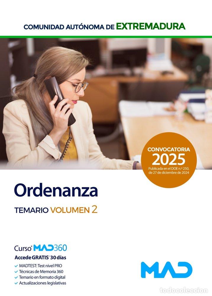 Livros: ORDENANZA PERSONAL LABORAL GRUPO V TEMARIO 2 EXTREMADURA - AA.VV