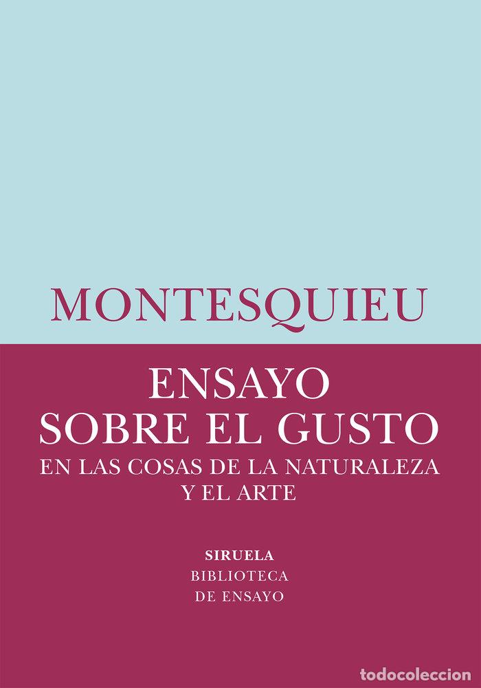 Libros: ENSAYO SOBRE EL GUSTO - MONTESQUIEU,