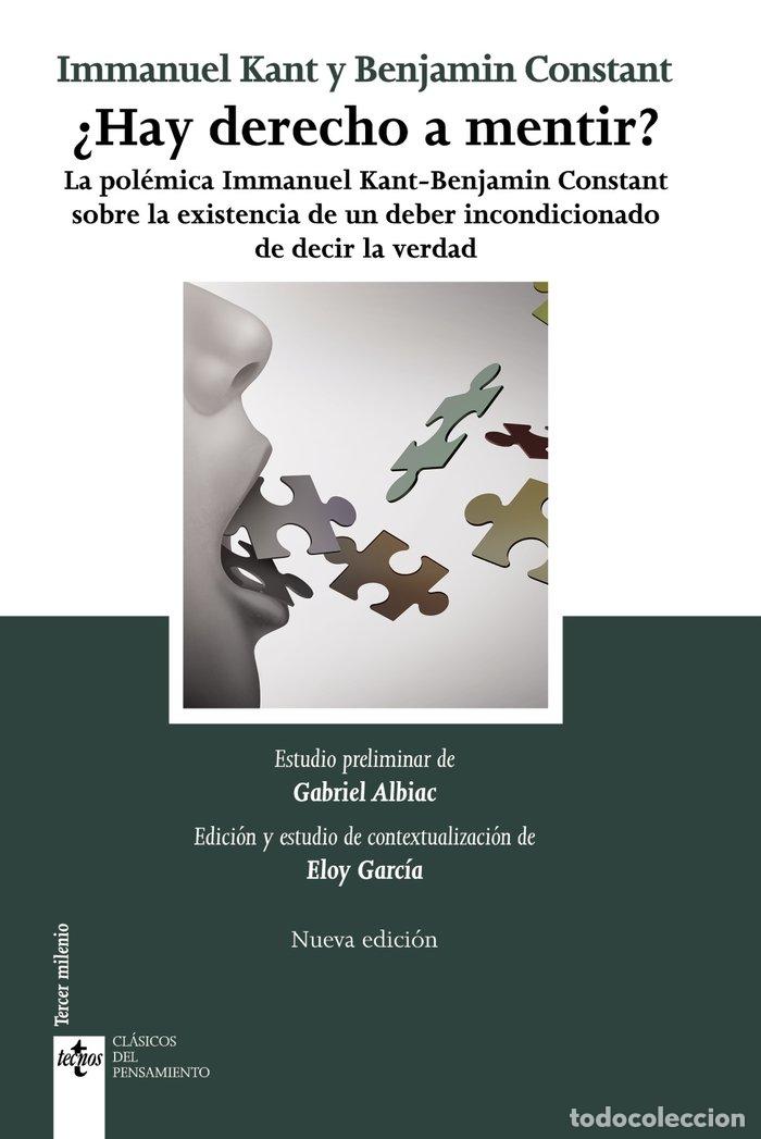 books: HAY DERECHO A MENTIR - KANT, IMMANUEL