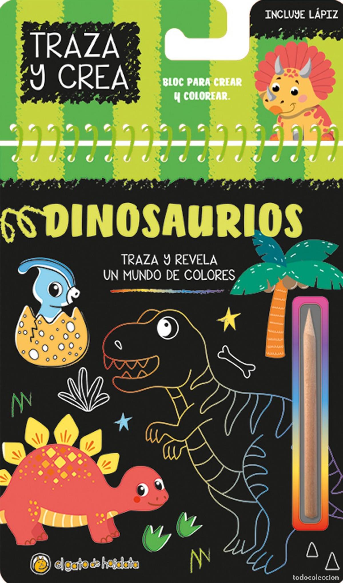 Libros: DINOSAURIOS (&rdquo;TRAZA Y CREA&rdquo;) - Espanol/Castellano