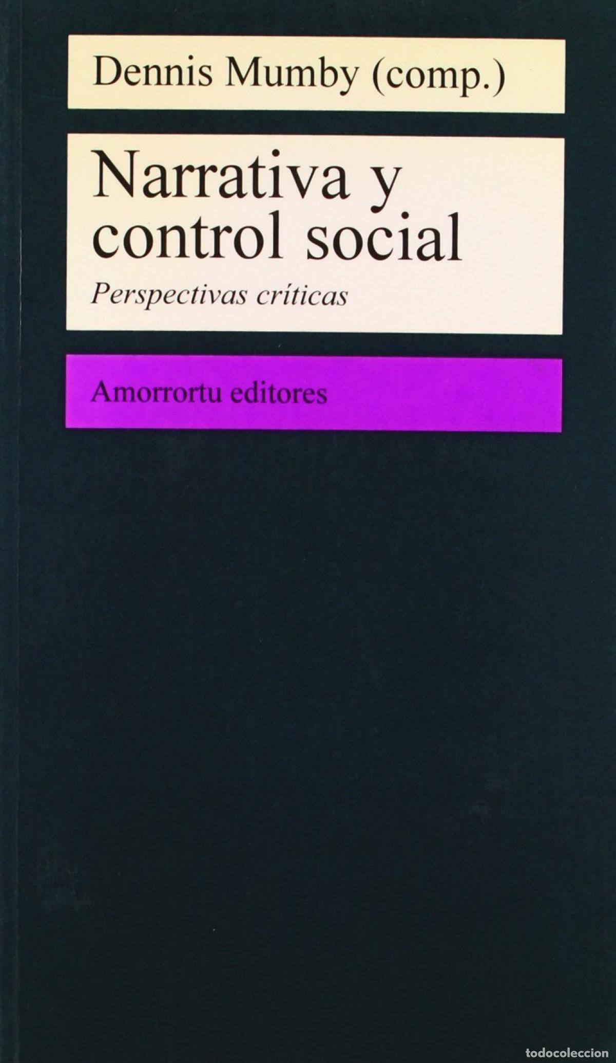 Livres: NARRATIVA Y CONTROL SOCIAL - Mumby Dennis K