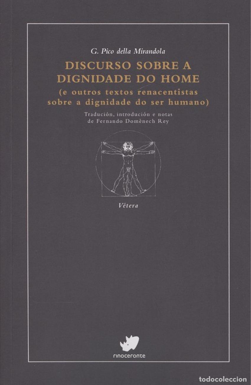 Livres: DISCURSO SOBRE A DIGNIDADE DO HOME - Pico Della Mirandola, Giovanni