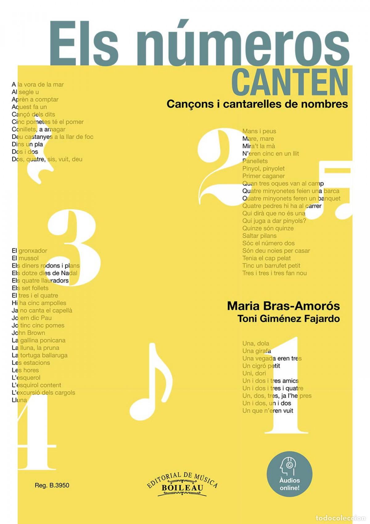 Libros: ELS NUMEROS CANTEN - Tecnicas musicales / manuales de musica / ensenanza de la musica