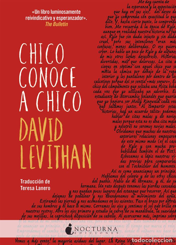 Libros: CHICO CONOCE A CHICO - LEVITHAN, DAVID