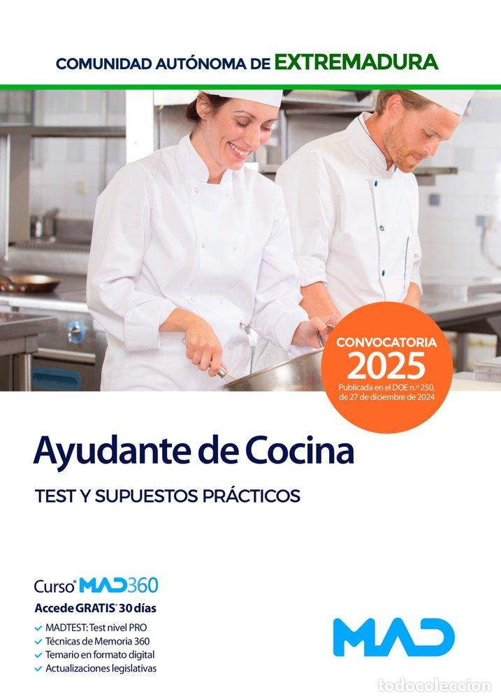 B&uuml;cher: AYUDANTE DE COCINA PERSONAL LABORAL GRUPO V TEST SES 2025 - AA.VV