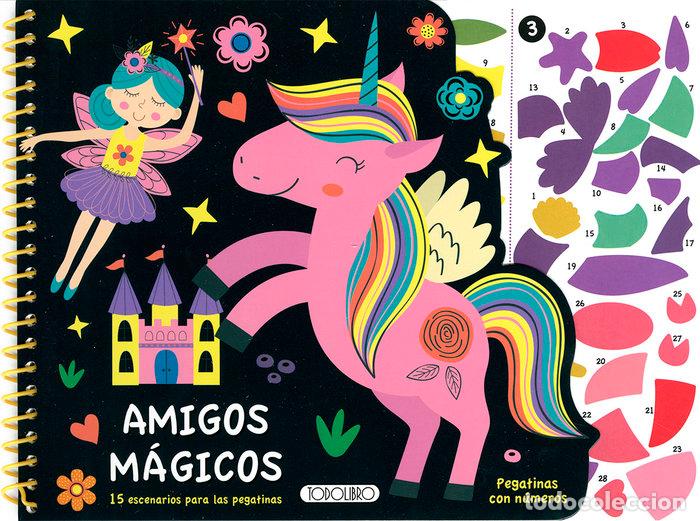 Libri: PEGATINAS CON NUMERO AMIGOS MAGICOS - AA.VV
