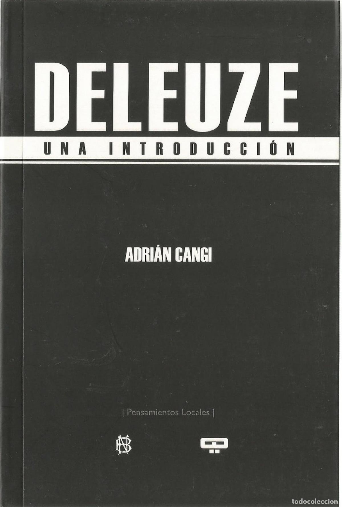 Livros: DELEUZE. UNA INTRODUCCI&Oacute;N - CANGI, ADRI&Aacute;N