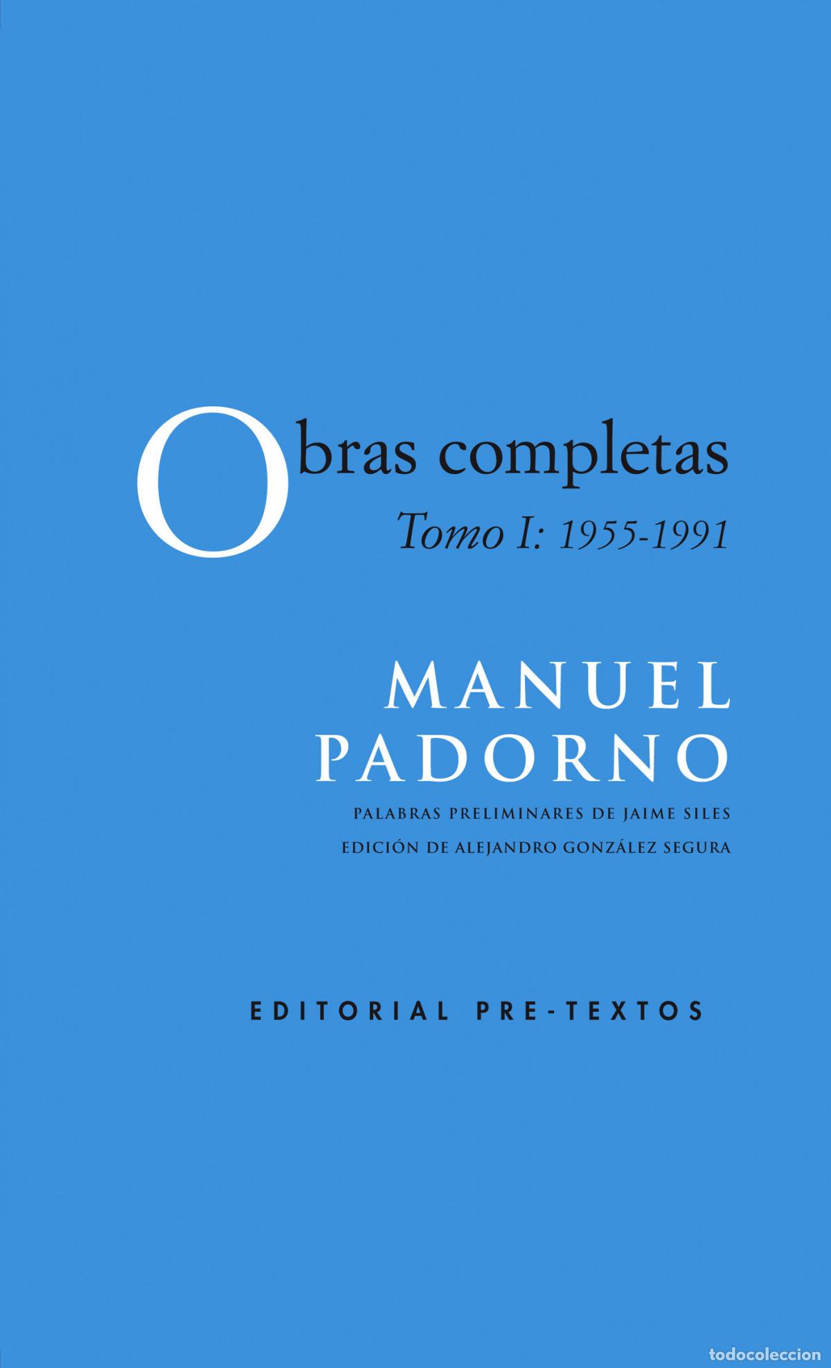 Livros: OBRAS COMPLETAS - Padorno, Manuel