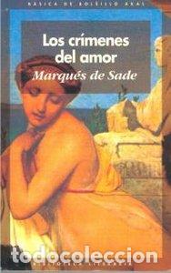 Livres: CRIMENES DEL AMOR BB - DE SADE, MARQUES