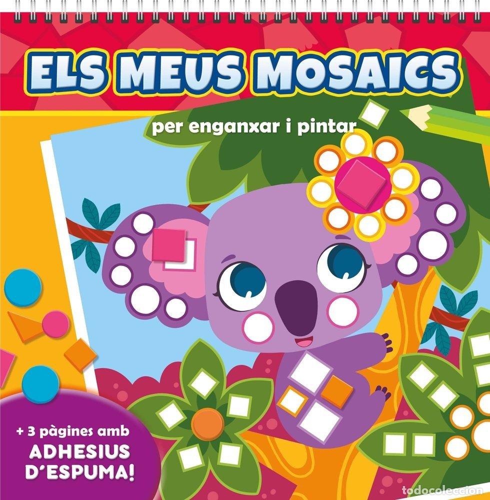 Libros: ELS MEUS MOSAICS PER ENGANXAR I PINTAR ANIMALS SALVATGES - .