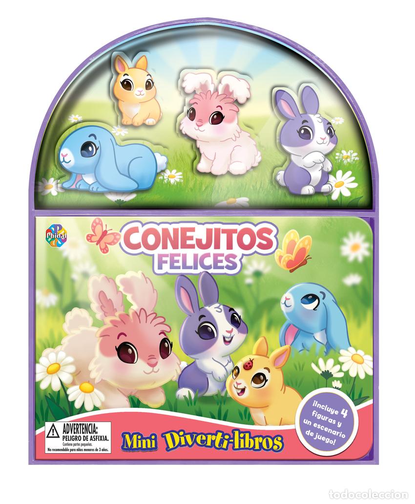 Libros: CONEJITOS FELICES (MINI DIVERTI-LIBROS) - Infantil, juvenil y educativo