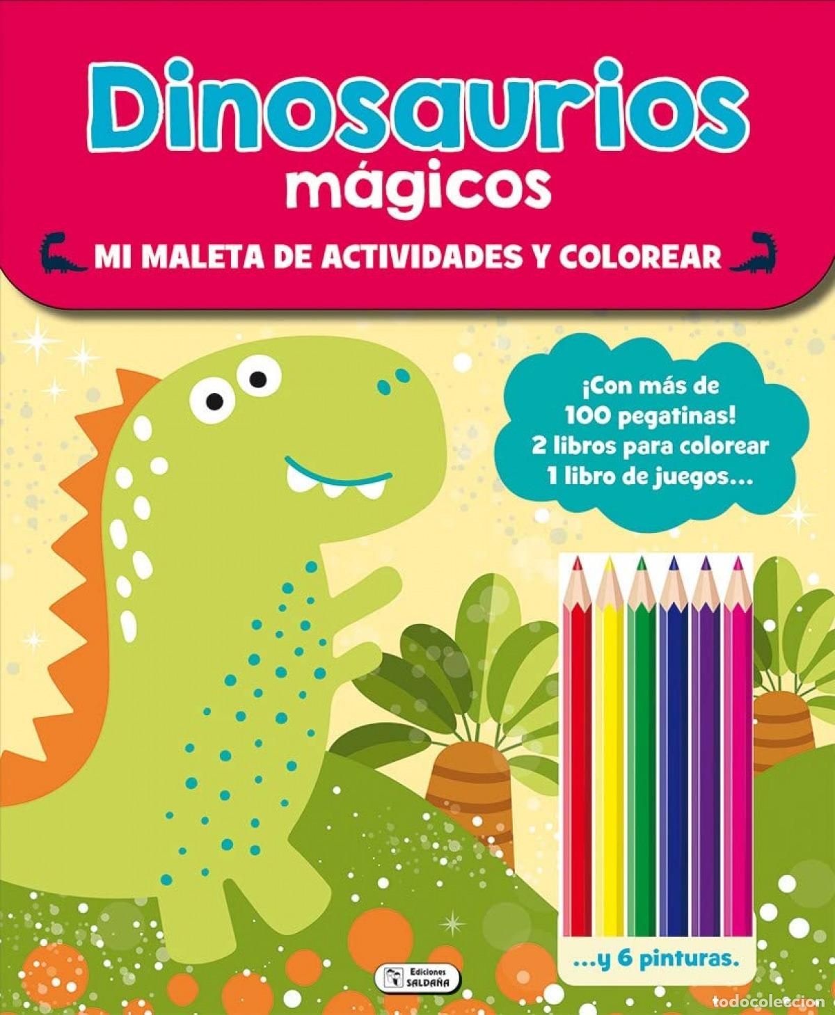 Libros: MALETA DE ACTIVIDADES Y COLOREAR - DINOSAURIOS - Espanol/Castellano