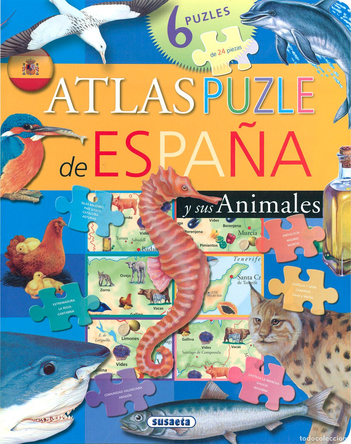Libros: ATLAS PUZLE DE ESPA&Ntilde;A - Susaeta Ediciones