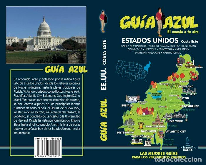 Livros: ESTADOS UNIDOS COSTA ESTE GUIA AZUL 18 - MONREAL IGLESIA, M