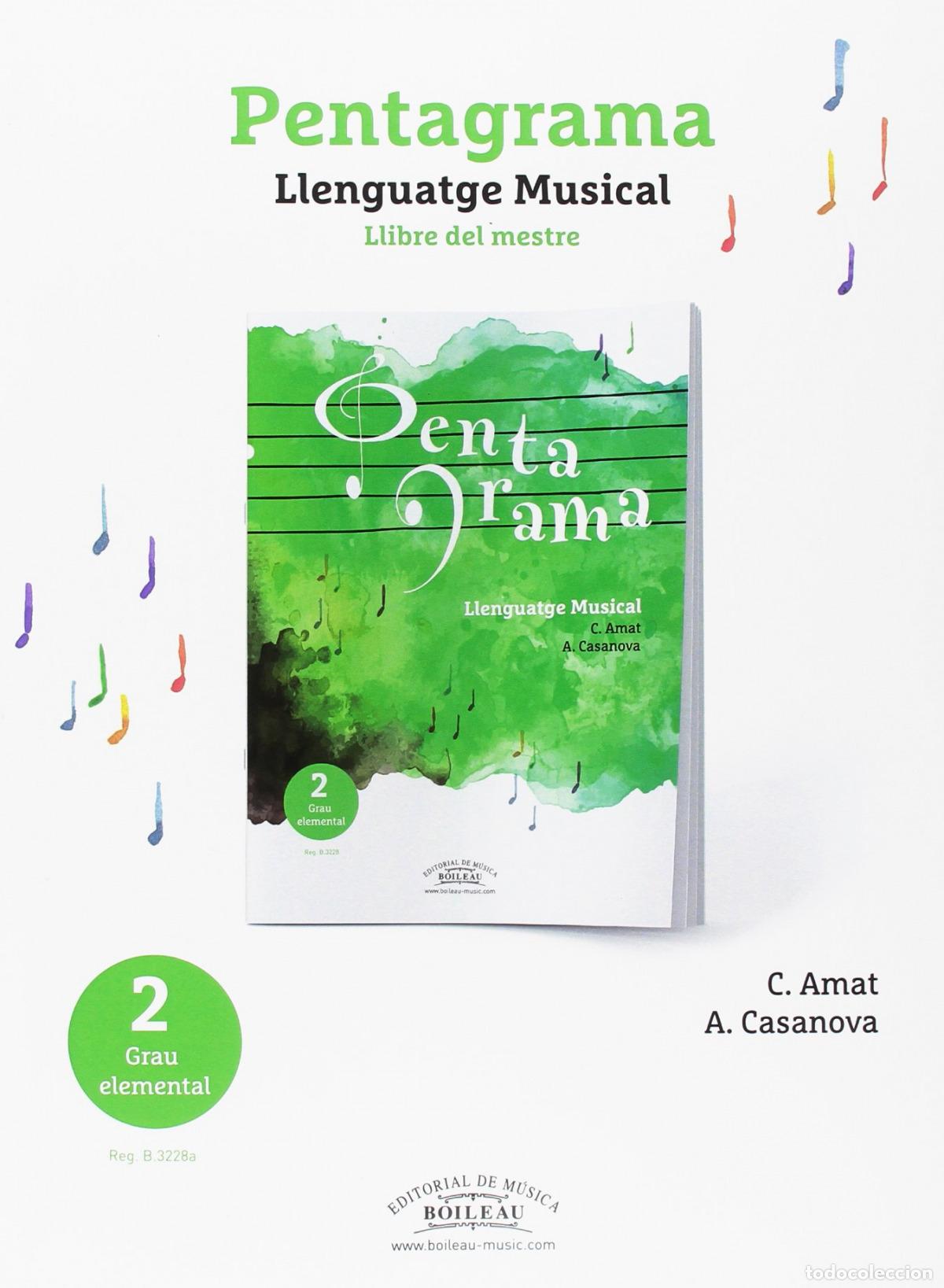 Libri: PENTAGRAMA - LLENGUATGE MUSICAL ELEMENTAL 2 - AMAT CUNNINGTON, CARMEN
