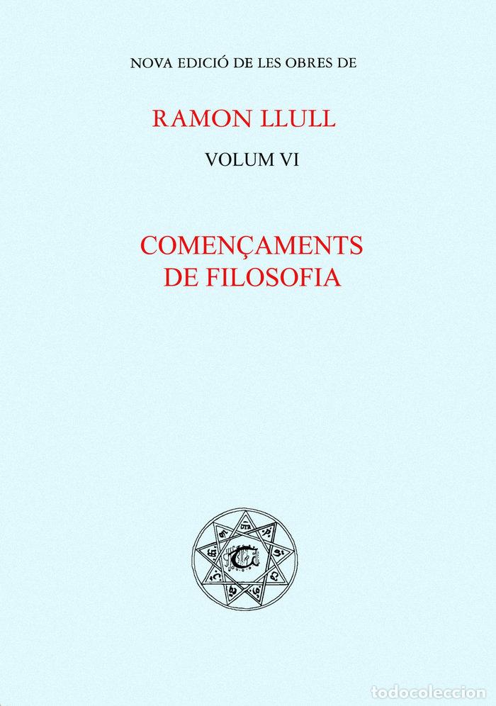 Libros: COMENCAMENTS DE FILOSOFIA - LLULL, RAMON - Foto 1