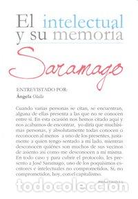 Livros: INTELECTUAL Y SU MEMORIA SARAMAGO - SARAMAGO, JOSE