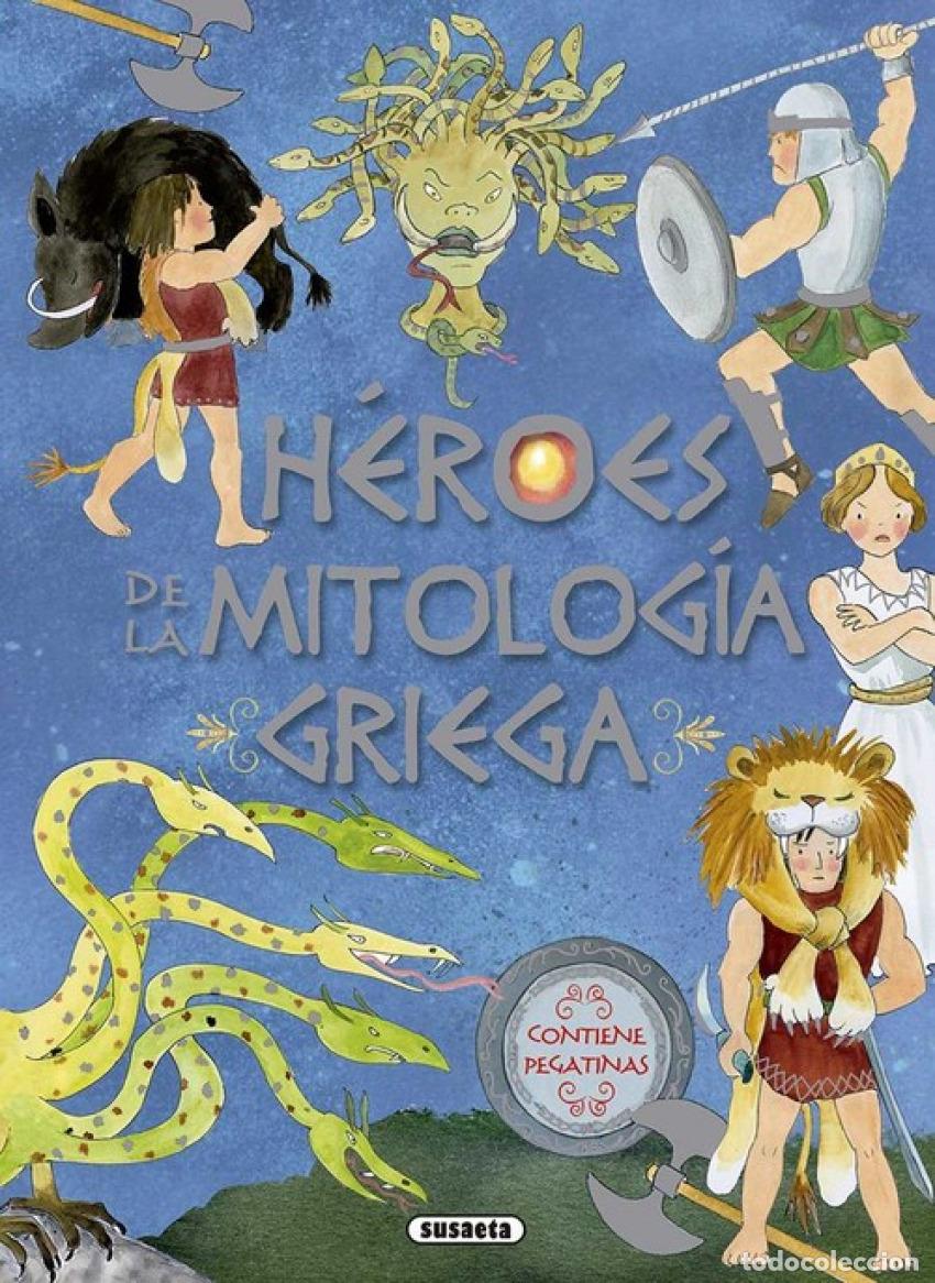 Libros: H&Egrave;ROES DE LA MITOLOG&Iacute;A GRIEGA CON PEGATINAS - Cuadernos y kits interactivos y de actividades para ni