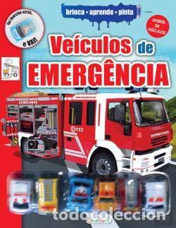 books: VEICULOS DE EMERG&Ecirc;NCIA-BRINCA, APRENDE E PINTA - Infantil, juvenil y educativo