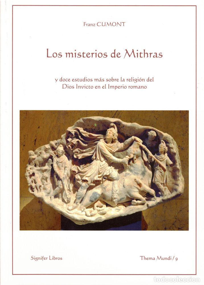 Livros: MISTERIOS DE MITHRAS Y DOCE ESTUDIOS MAS SOBRE LA RELIGION D - CUMONT (1869-1947), FRANZ