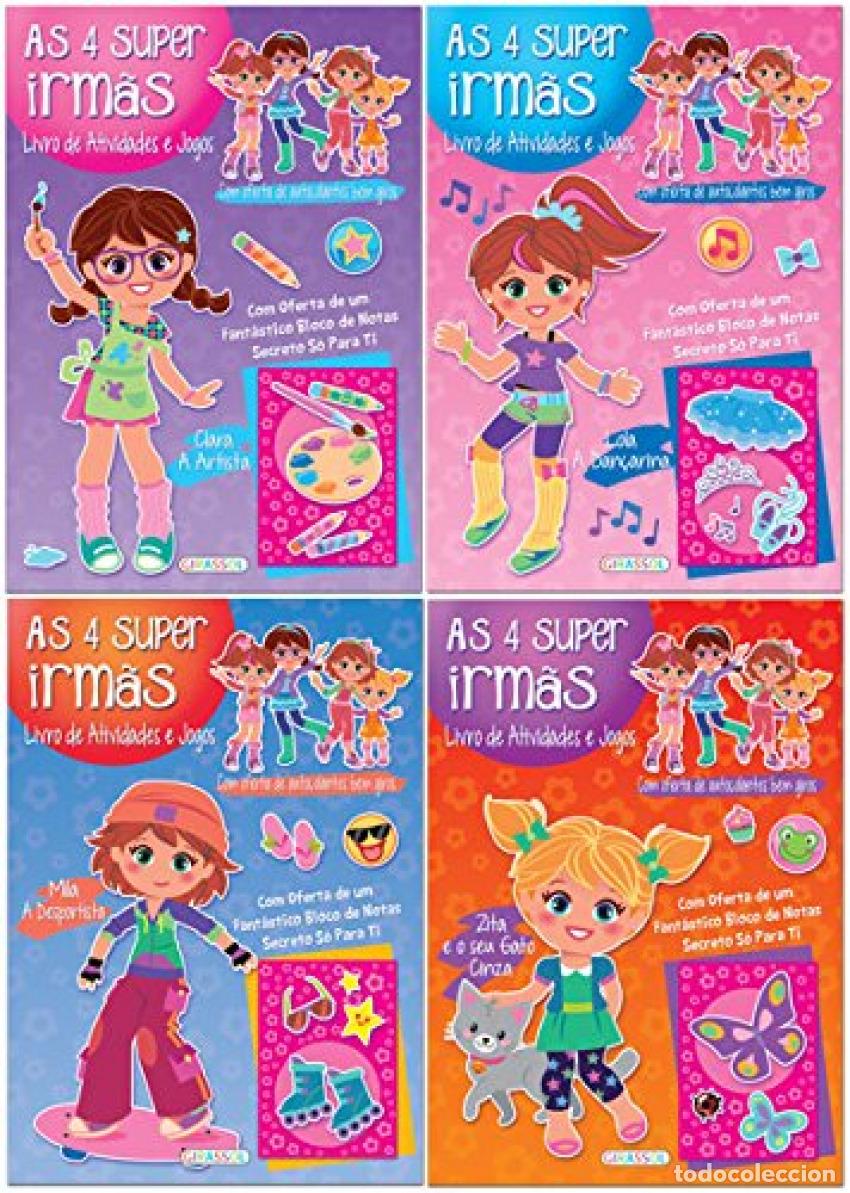 Libros: AS 4 SUPER IRM&Atilde;S - LIVRO DE ATIVIDADES E JOGOS - Infantil, juvenil y educativo