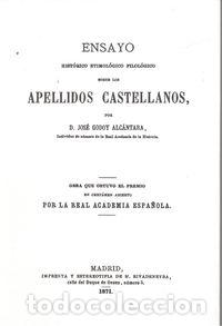 Livros: APELLIDOS CASTELLANOS - Godoy Alc&aacute;ntara, Jos&eacute;